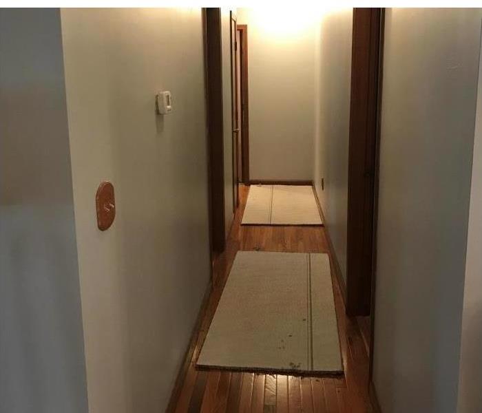 repaired hallway